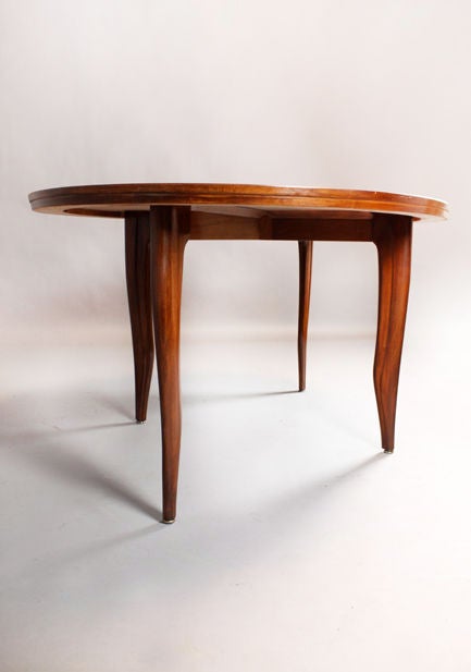 American Oval Solid Cherry Dining Table by Ray Leach For Sale