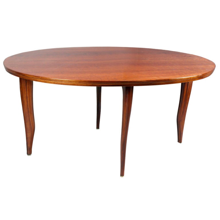 Oval Solid Cherry Dining Table by Ray Leach For Sale