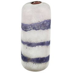 Vintage Barbini Murano etched purple and glass table lamp