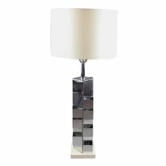 Geometric chrome Curtis Jere table lamp