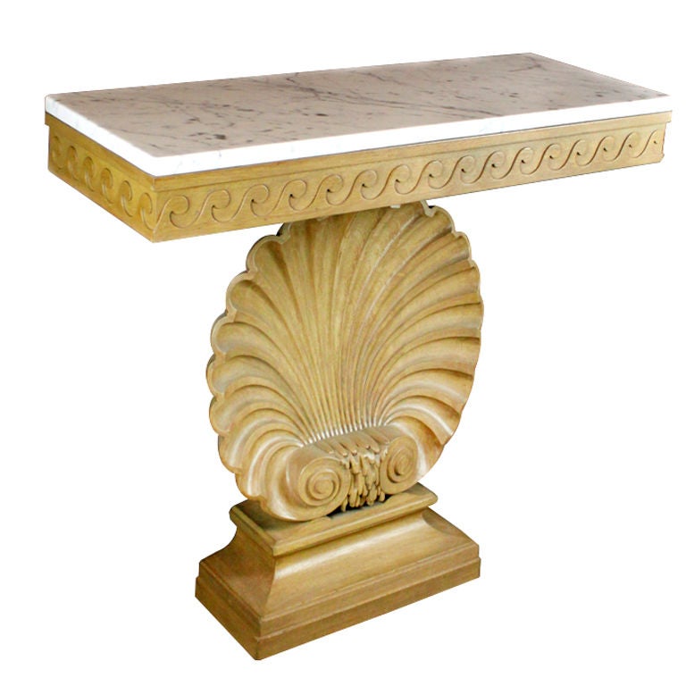 "Shell" console by Edward Wormley for Dunbar im Angebot