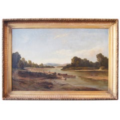 Mid-19th Century French Landscape Painting