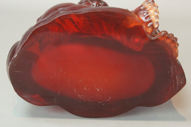 Resin Large Cherry Amber Buddha