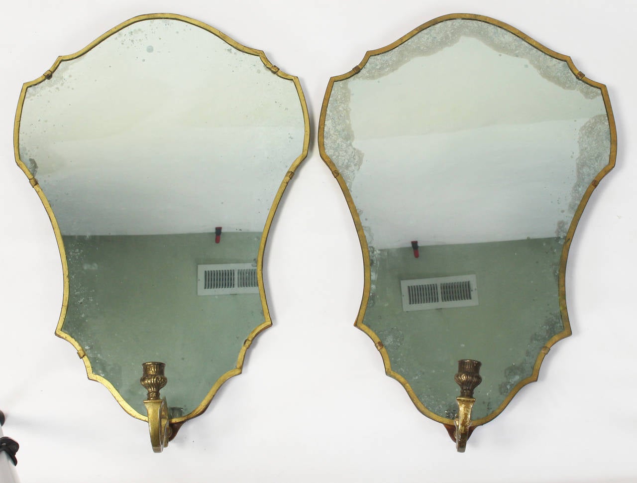 Baroque Pair of Venetian Mirror Sconces