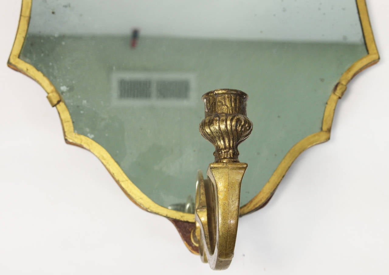 Italian Pair of Venetian Mirror Sconces