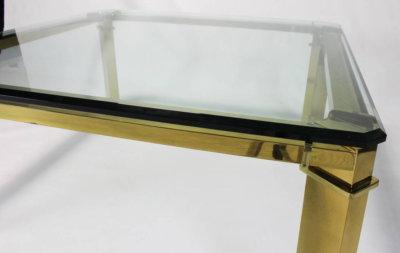 Gucci Brass and Glass Cocktail Table 1