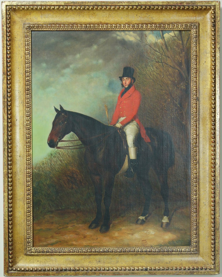 19th Century Portrait of a Sporting Squire on Horseback