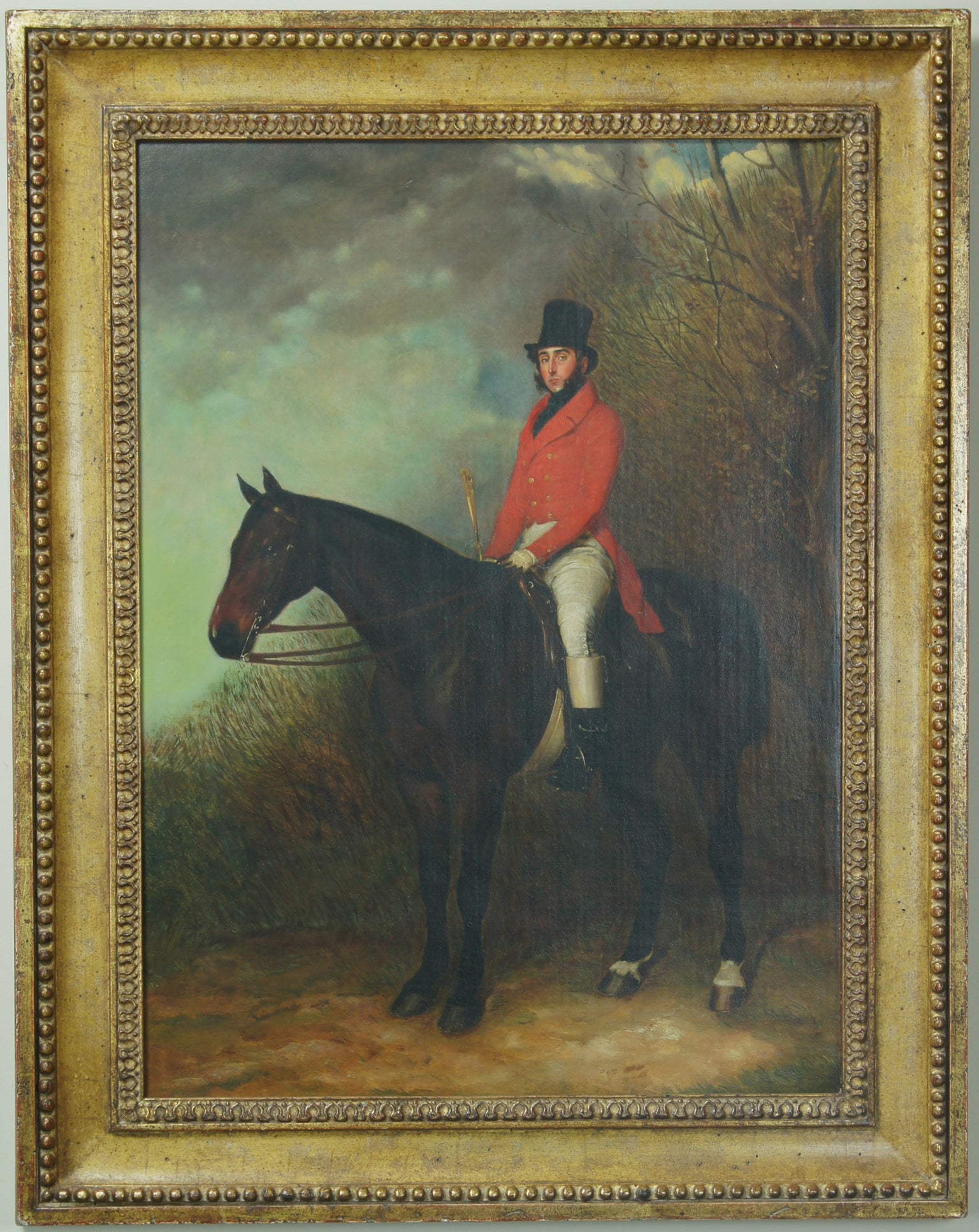 Portrait of a Sporting Squire on Horseback
