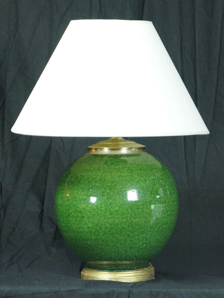 Large Hand Thrown Ceramic Lamp
