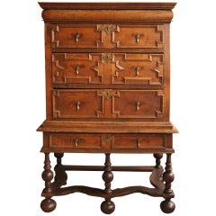 17th Century William 
Mary Chest on Stand