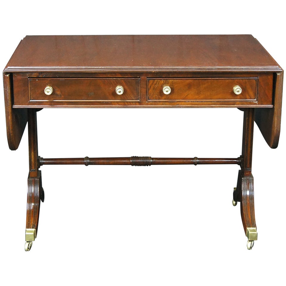 Regency Style Mahogany Sofa Table