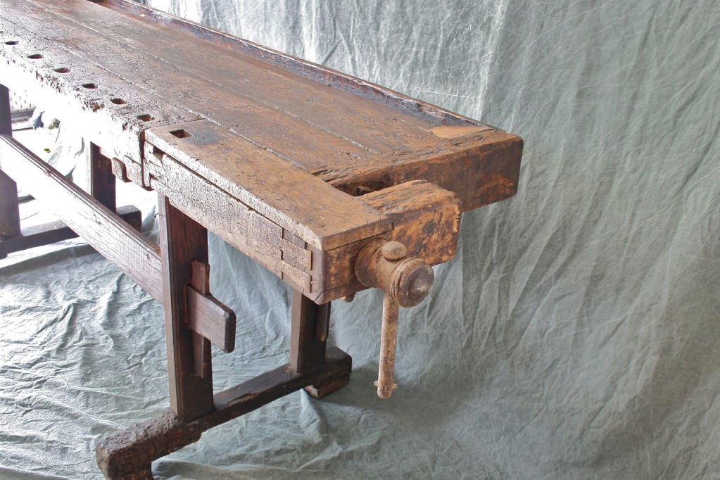 antique woodworkers bench