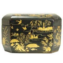 Antique 19th Century Chinese Export Tea Caddy