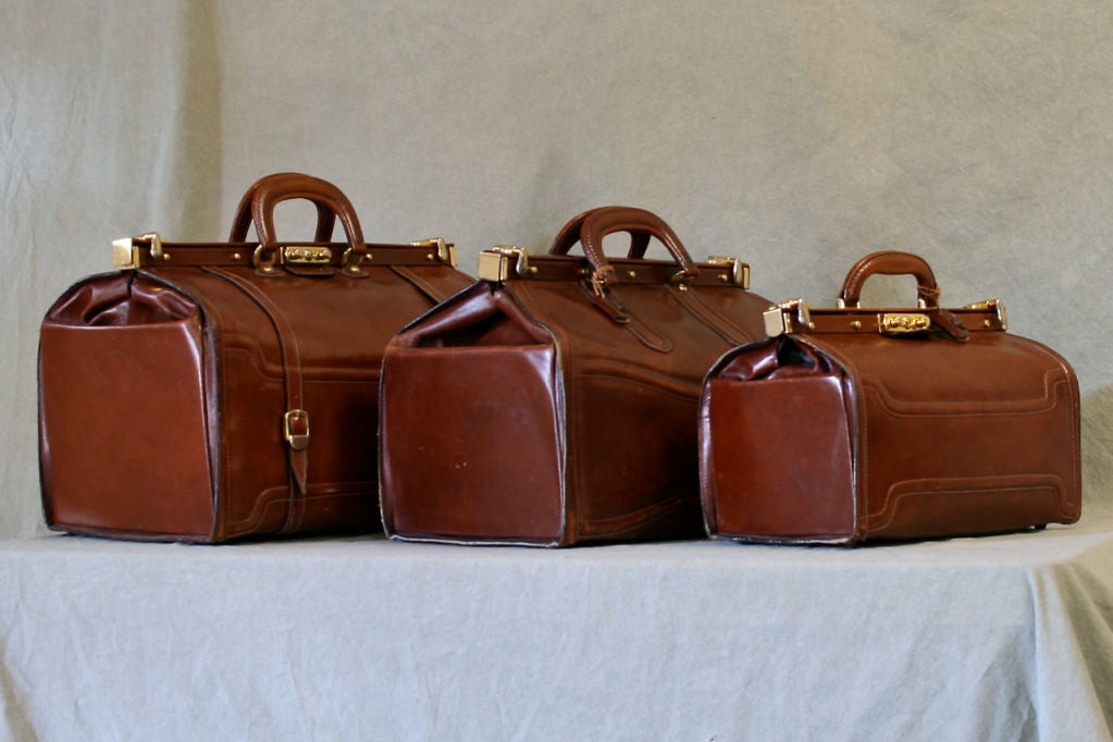 Set of 3 Gladstone Bags at 1stdibs