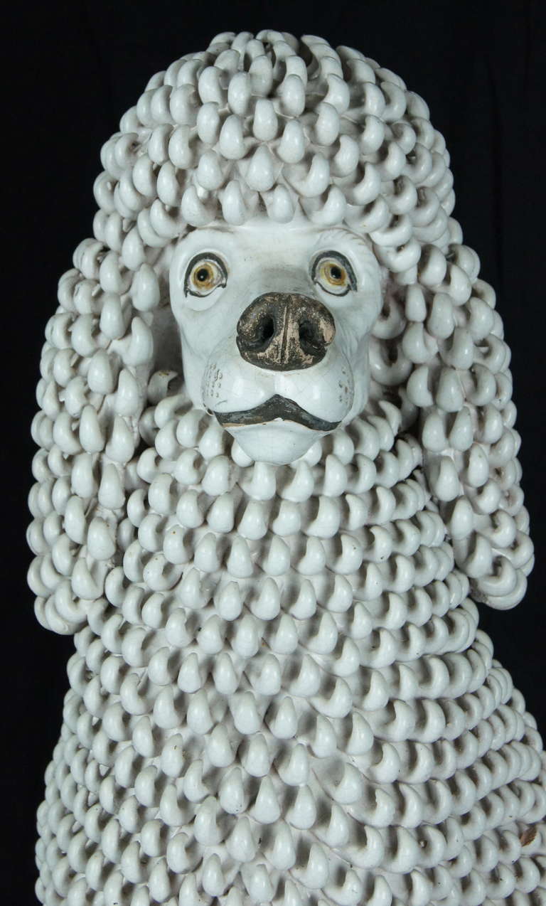 Large Italian Ceramic Poodle 3