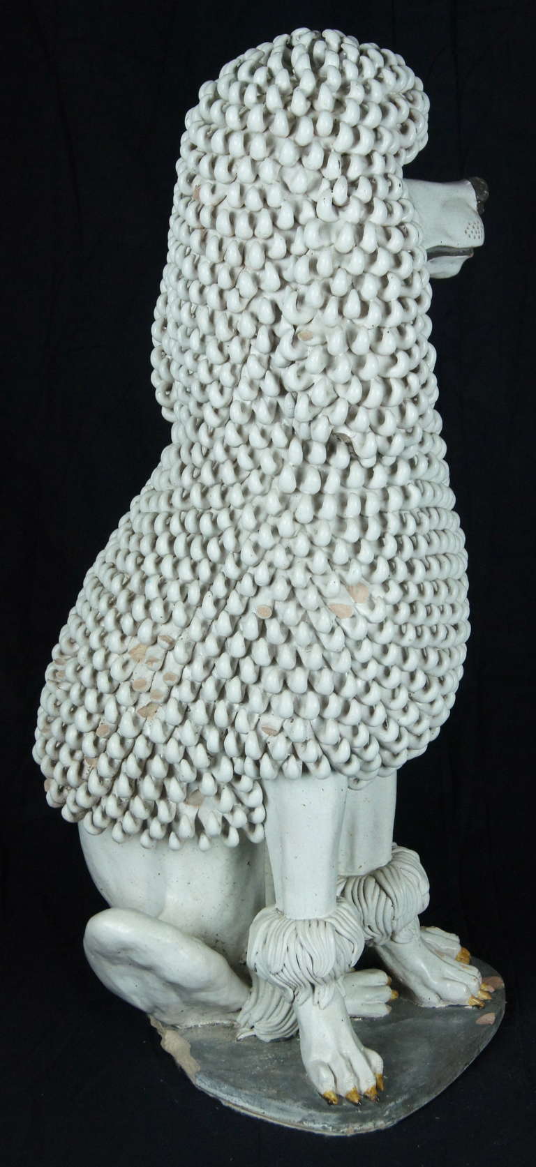 Large Italian Ceramic Poodle 1