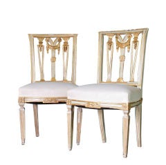 Pair of Directoire Side Chairs