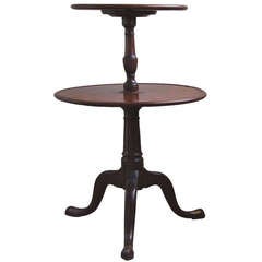 Early 19th Century Mahogany Two-Tier Stand