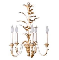 Gilt-wood and Tole Chandelier