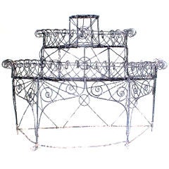Victorian Wirework Plant Stand