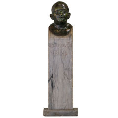 Bronze Roman Bust on Marble Plinth