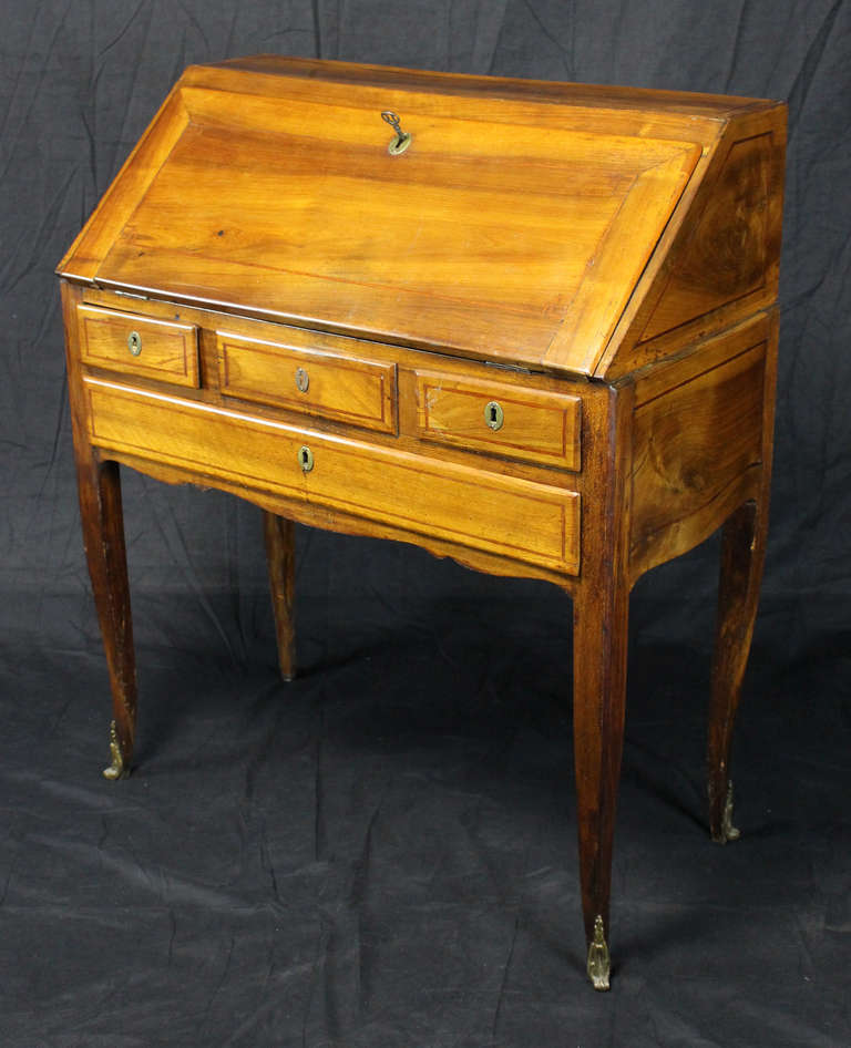 Late 18th Century French Provincial Slant Front Desk 1