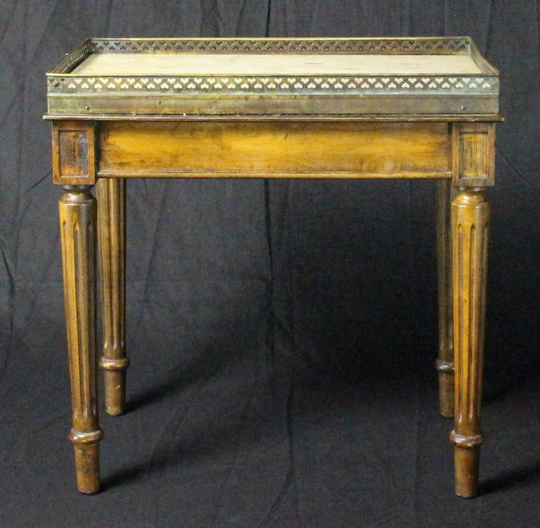 Mid-20th Century French Marble Top Occasional Table