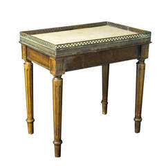 Vintage French Marble Top Occasional Table