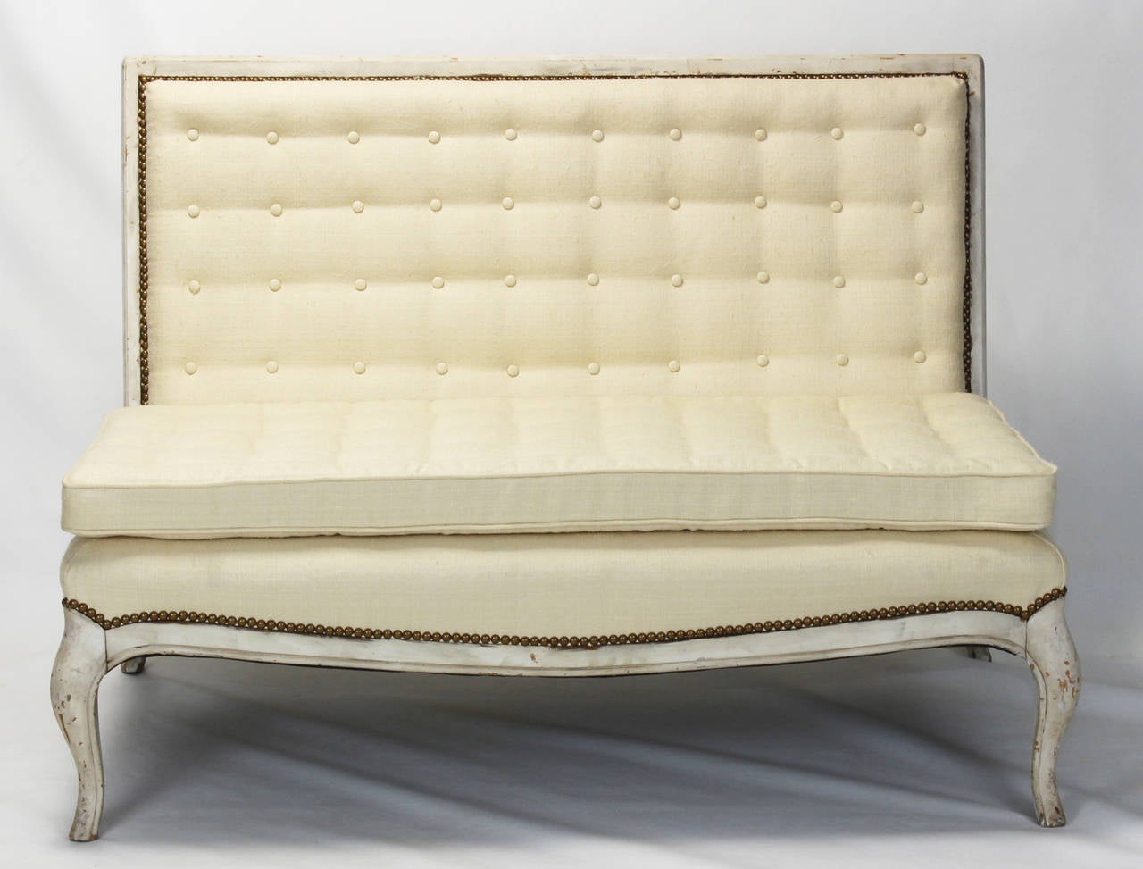 Louis XVI French Painted and Upholstered Settee
