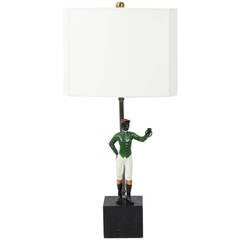 Cast Metal Jockey Lamp