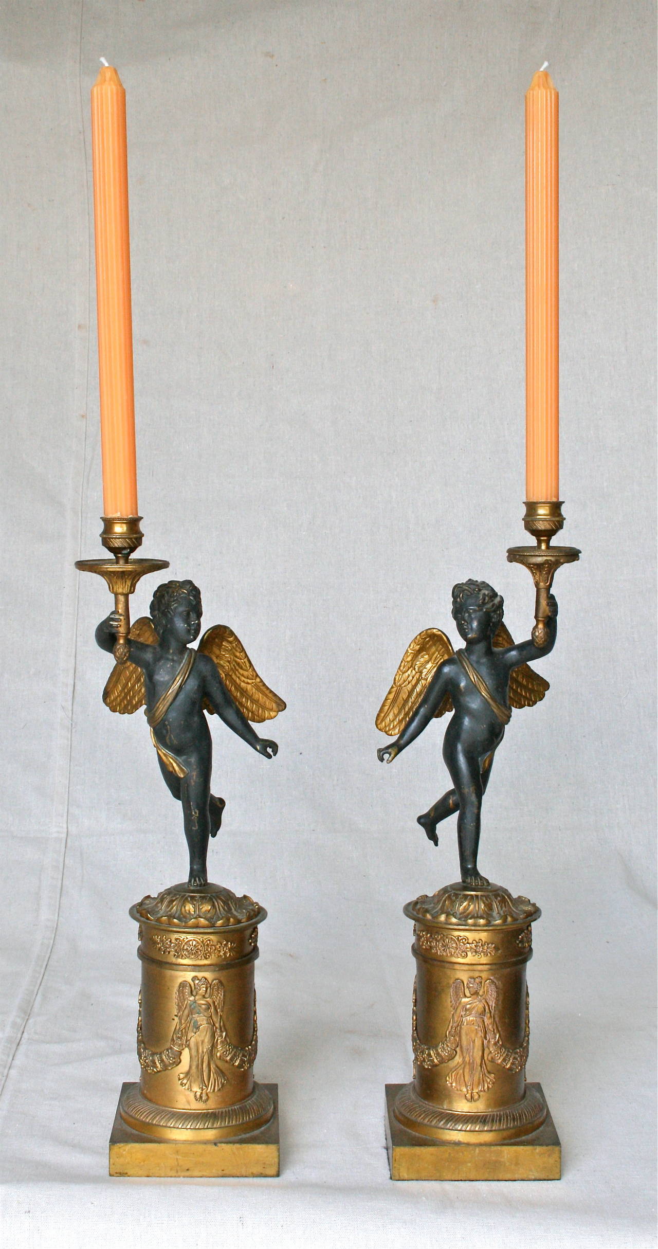 Pair of 19th Century French Candlesticks 2
