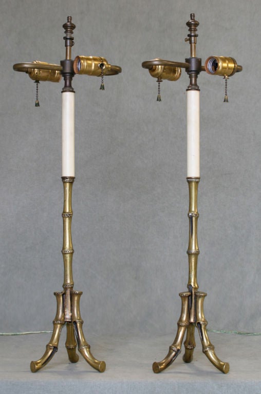 French Pair of Maison Bagues Table Lamps