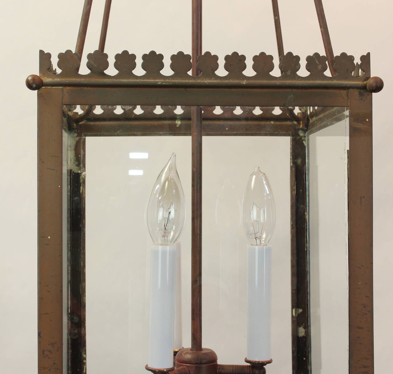 English Gothic Style Copper Lantern 1