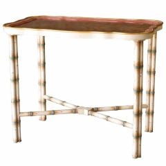 Faux Bamboo Tea/Occasional Table