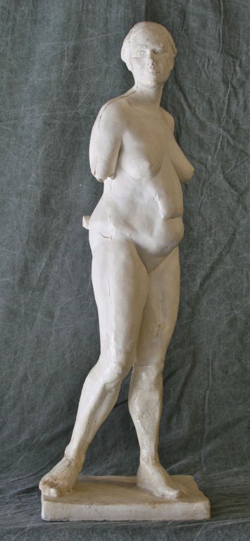 Plaster Sculpture of a Nude