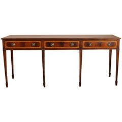 Antique Large 19th Century George III Style Serving Table