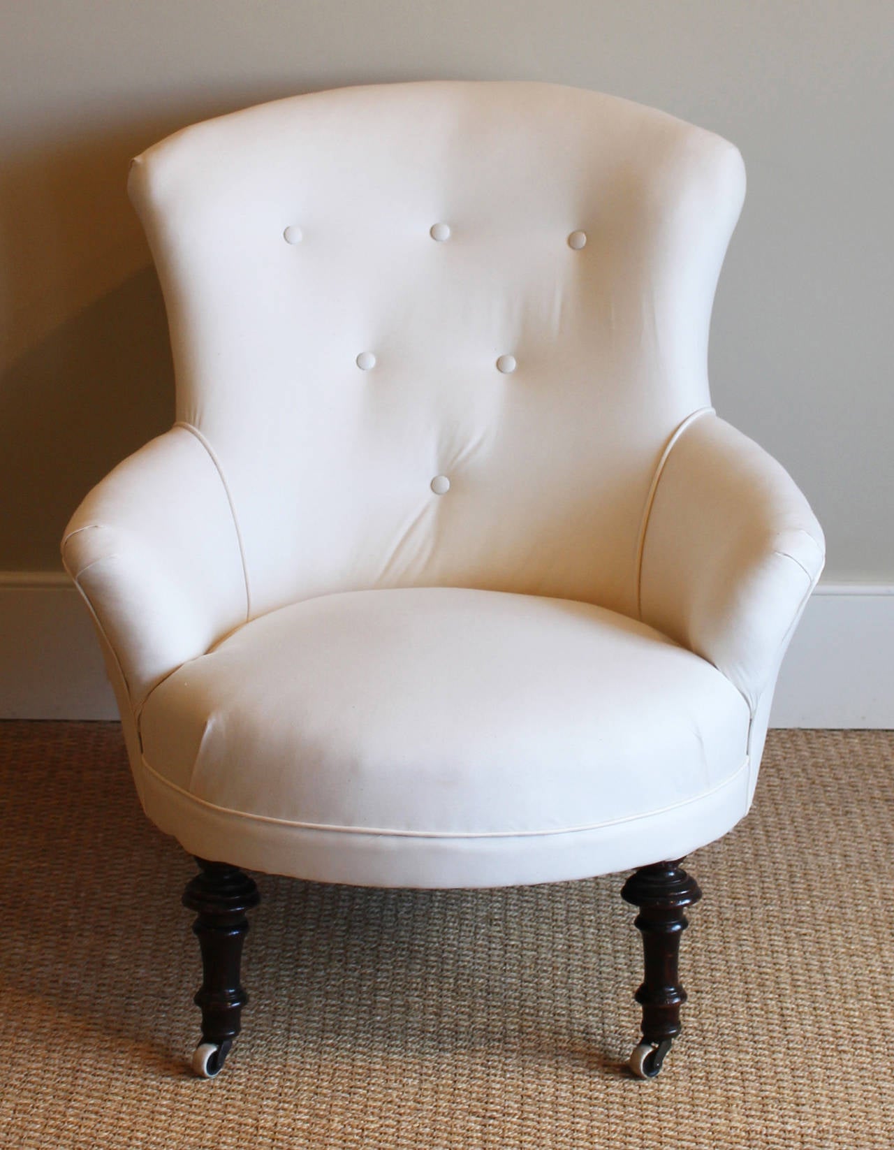 Edwardian Diminutive English Slipper Chair
