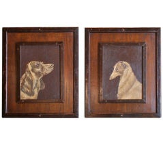 Pair of Dog Portraits