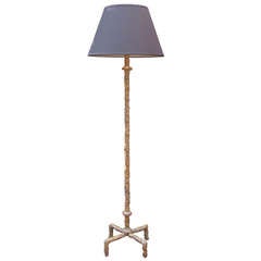 Giacometti Style Gilt Metal Floor Lamp