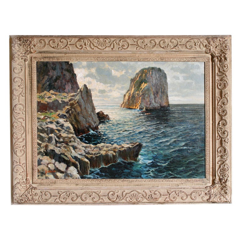 Oil Painting of Capri