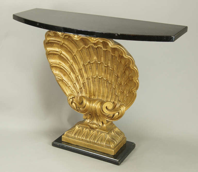 American Hollywood Shell Console Table