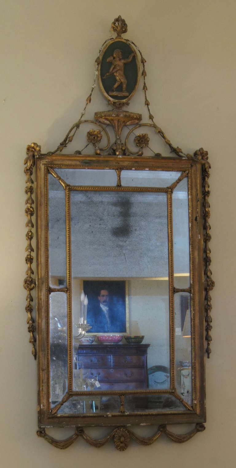 British Period Adam Style Mirror
