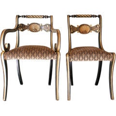 Set of Six Regency Dining Chairs