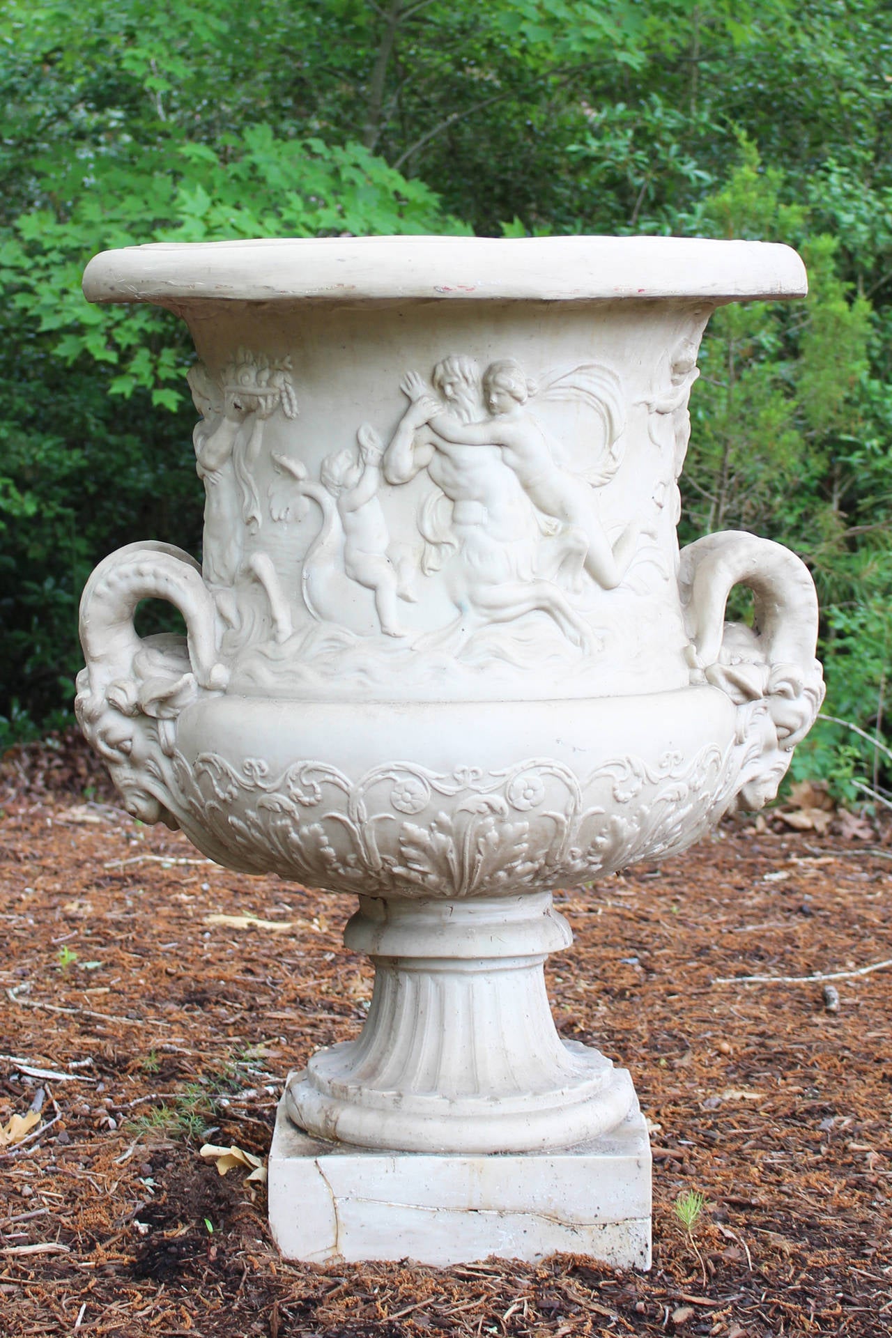 resin garden urns