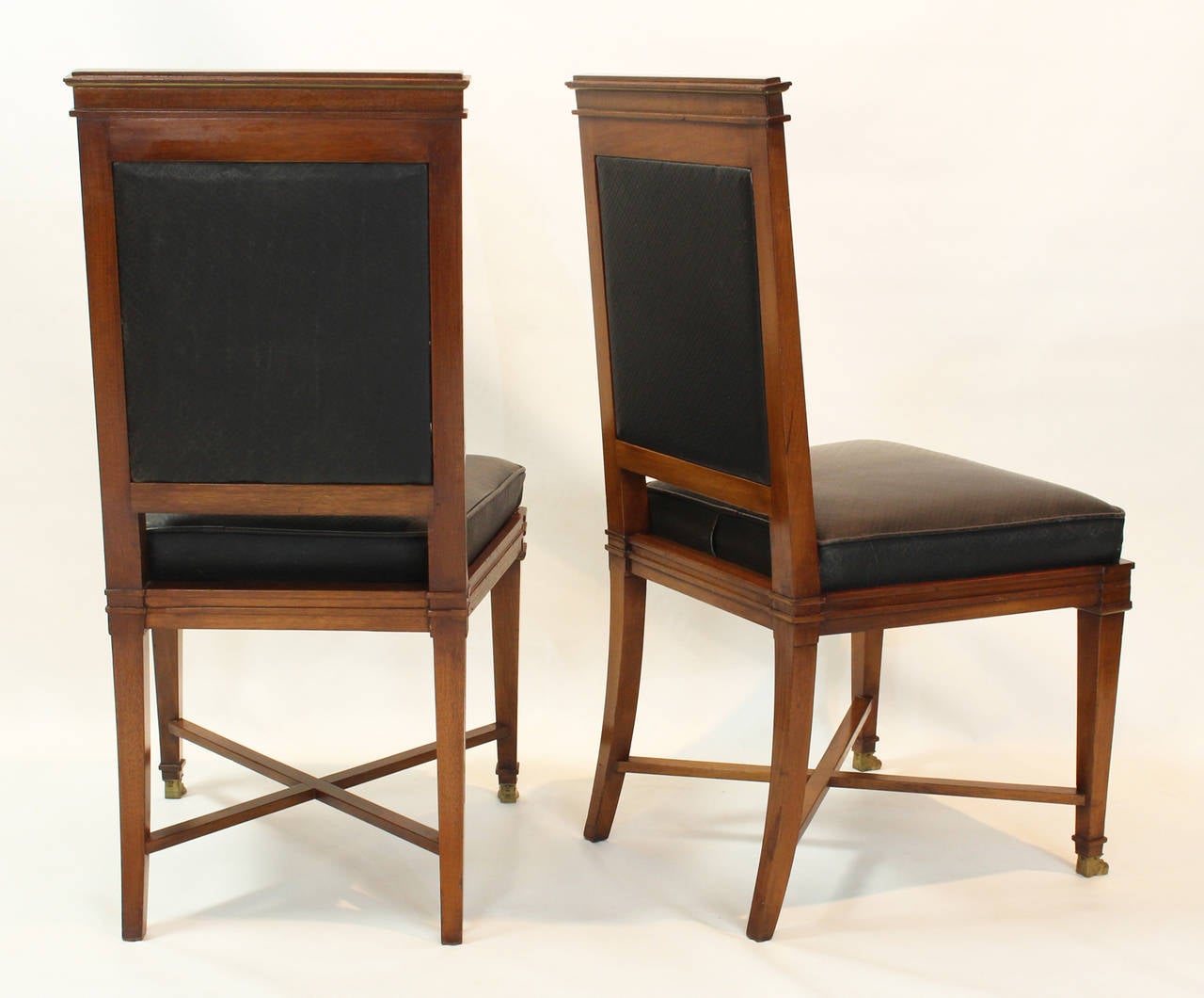 Set of Eight Maison Jansen Dining Chairs In Excellent Condition In Kilmarnock, VA
