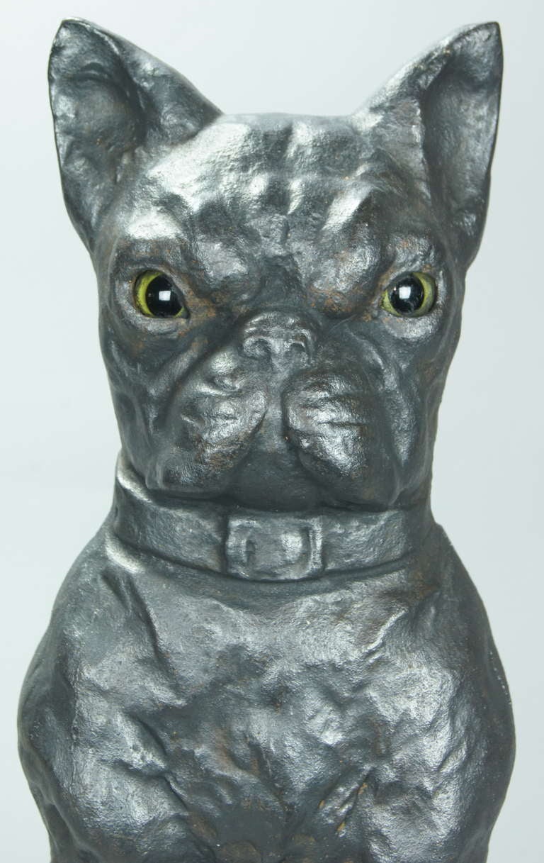 Pair Of Bulldog Andirons 2