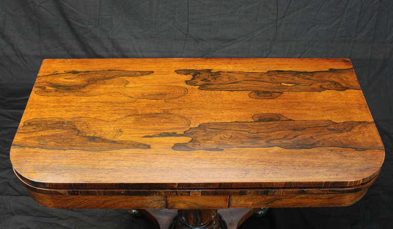 Stunning Pair of William IV Card Tables 1
