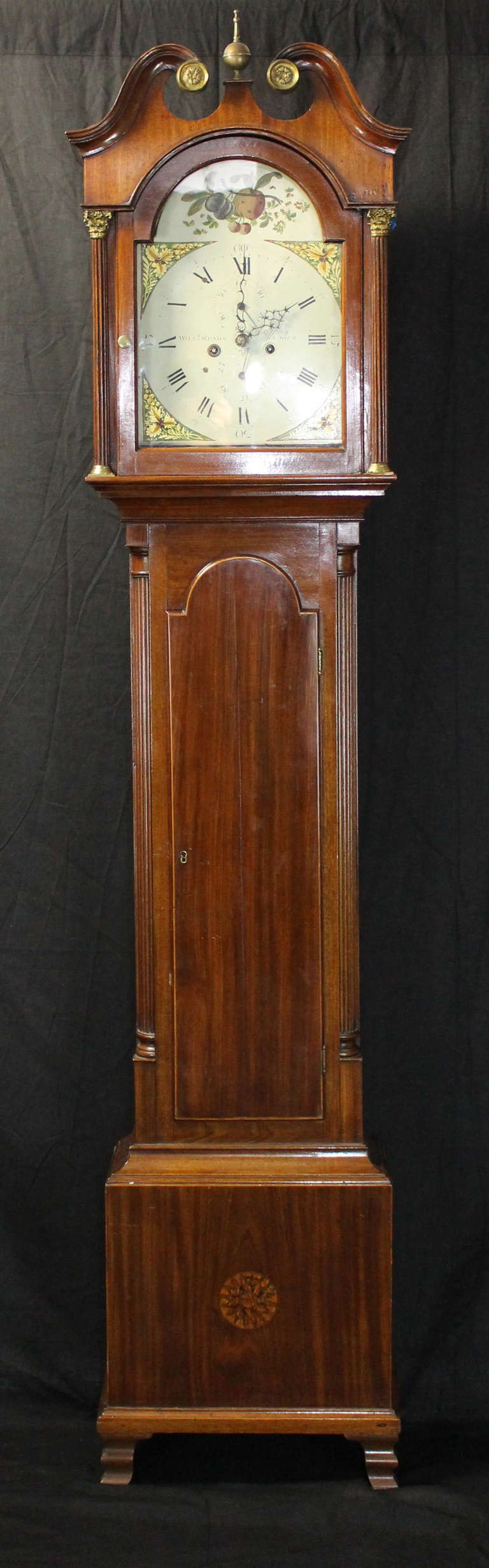 Scottish Mahogany Tall Case Clock