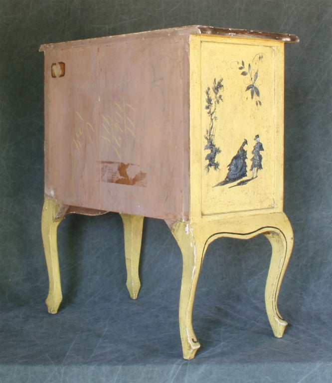 Diminutive Hand Painted Chinoiserie Cabinet 2