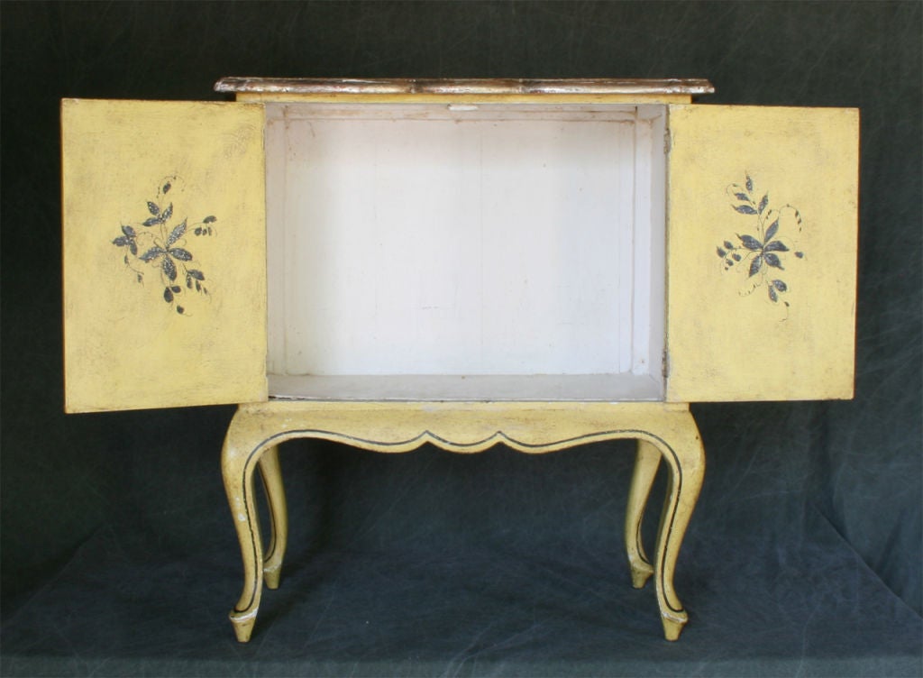Diminutive Hand Painted Chinoiserie Cabinet 4